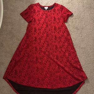 Lularoe red flower dress